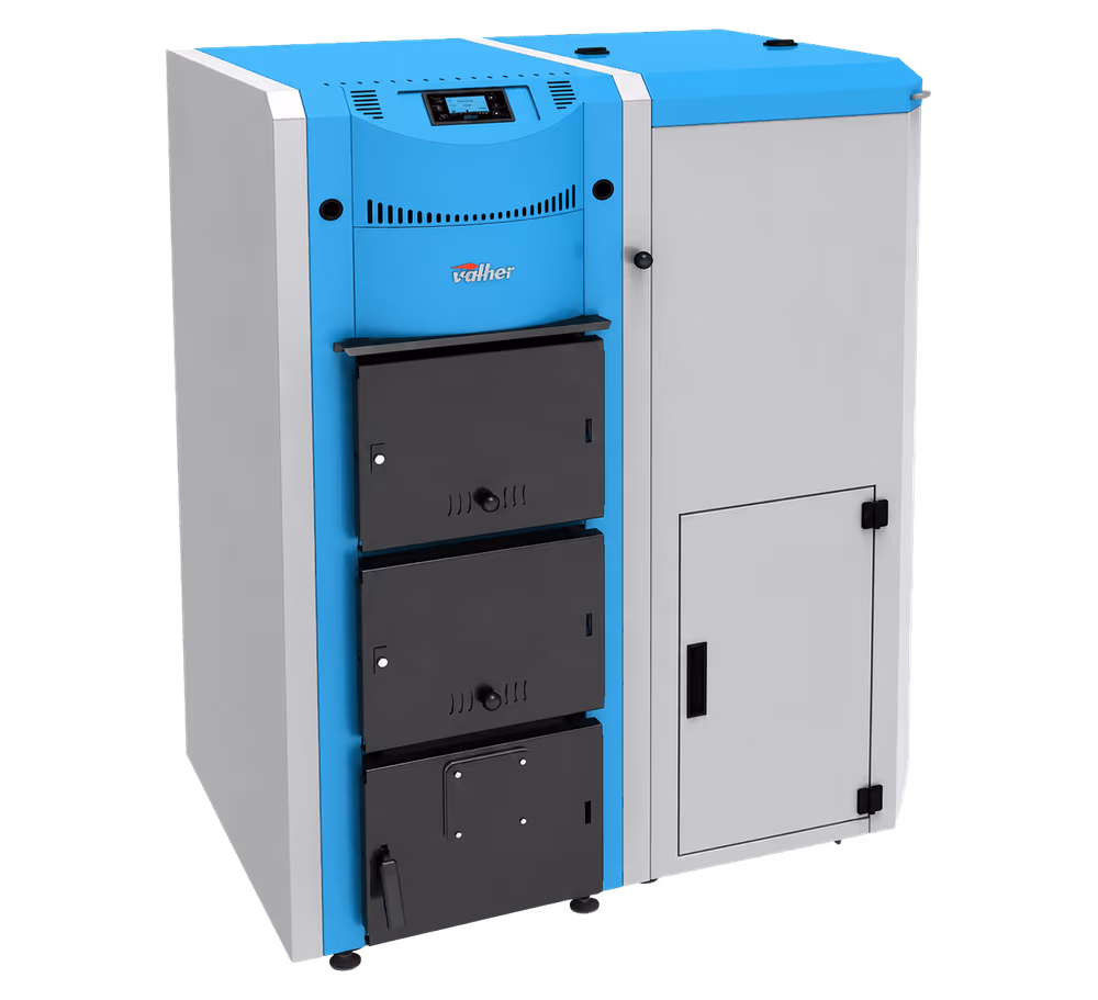 DKP dual-combustion pellet boiler